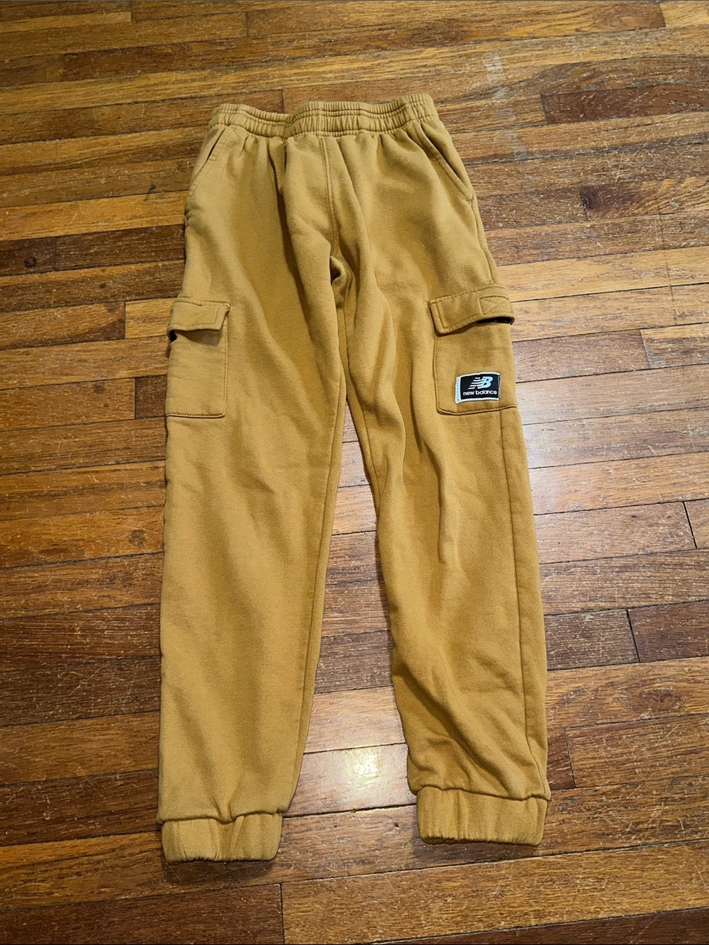 New Balance Tan Cargo Jogger Sweatpants, Sz L (14/16)